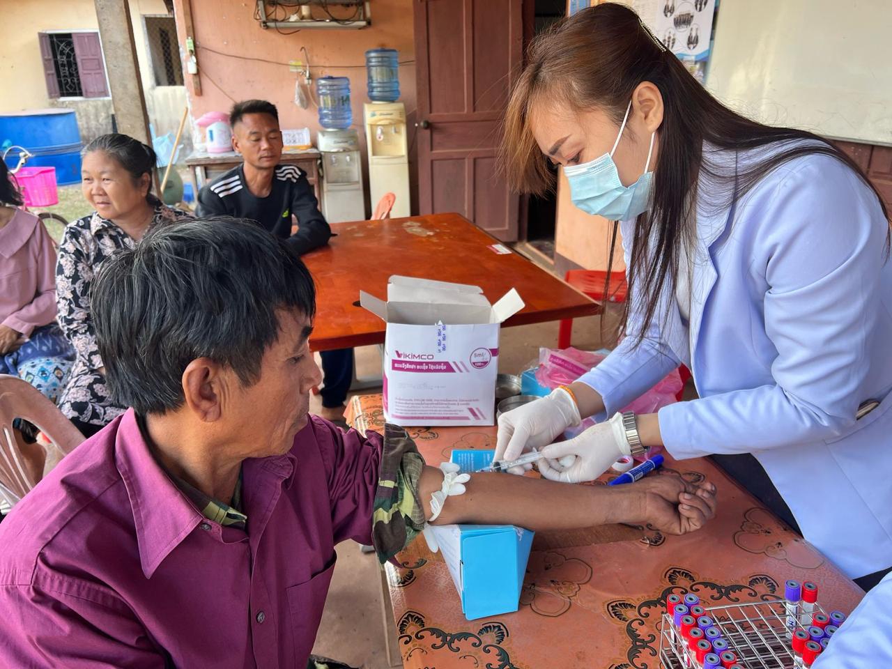 Home-visit blood test